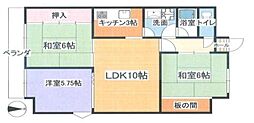 間取図画像 3DK