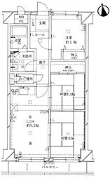 マスターズ・エル岩出 3LDKの間取図画像
