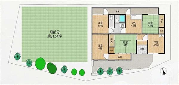 間取りを拡大表示