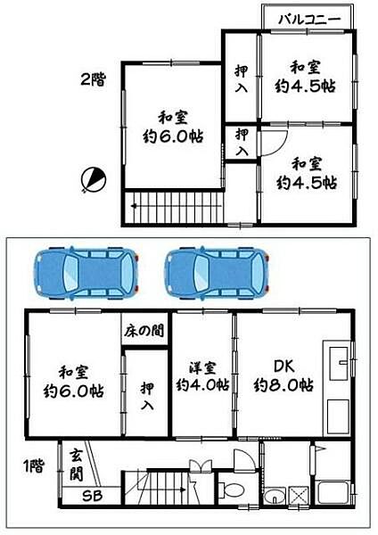 間取りを拡大表示