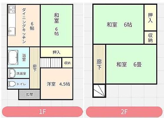 間取り 和歌山市中之島　中古戸建