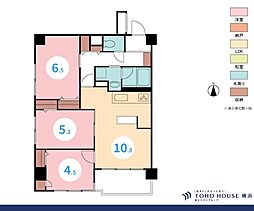 アルス山手 3LDKの間取図画像