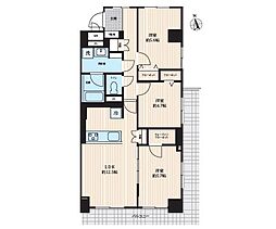 WTC菊名マンション 3LDKの間取図画像