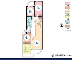 コートハウス逗子 3SLDKの間取図画像