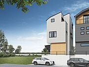 良質な環境に暮らす永住の邸がここに誕生。（パースはイメージのため実際と色柄が異なる場合があります）