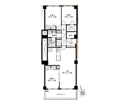 白楽ハウス 3LDKの間取図画像