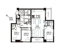 ネオハイツ楠町 3LDKの間取図画像