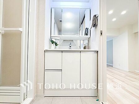 一日の始まりと終わりを心地よく演出してくれる、多彩な機能が備えられたパウダールーム。