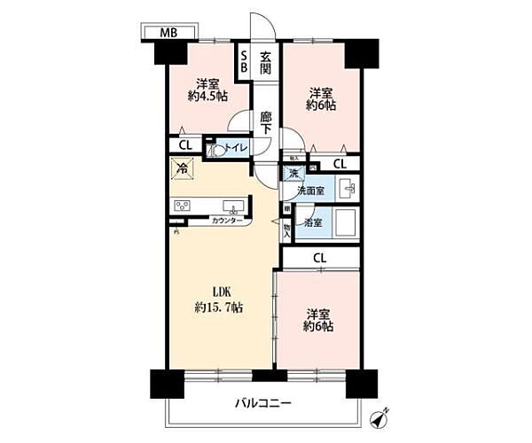 間取りを拡大表示