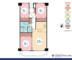 グリーンハイム弥生台B地区11号棟 3LDKの間取図画像