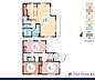 間取り：2LDK+S　建物面積94.43m2　土地面積84.3m2