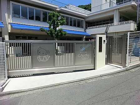 中村愛児園　450m　近隣の園外散歩で四季折々の自然に触れ合います。自園調理の美味しい給食制です。 