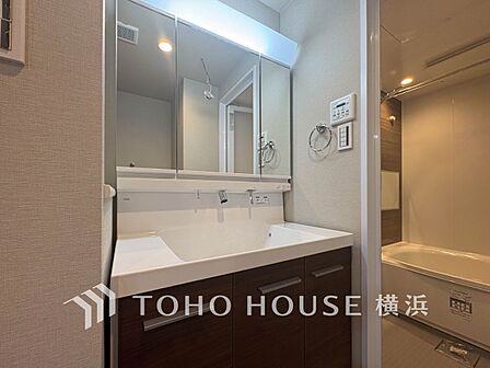 一日の始まりと終わりを心地よく演出してくれる、多彩な機能が備えられたパウダールーム。