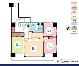 サンヴェール伊勢佐木町 3LDKの間取図画像