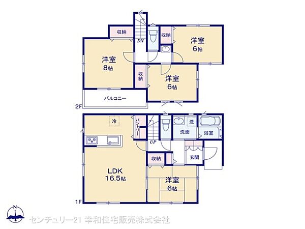 間取りを拡大表示