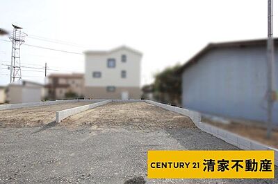 外観:B区画:前面道路と高低差のない平坦地!(2026年01月撮影) 外観:B区画:前面道路と高低差のない平坦地!(2026年01月撮影)