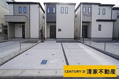 外観：Ｃ号棟：閑静な住宅地でのびのび子育て！(2025年01月撮影)