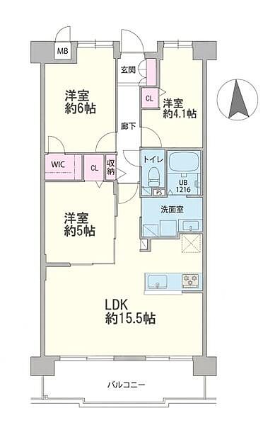間取りを拡大表示