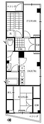 イグレックビル 2DKの間取図画像