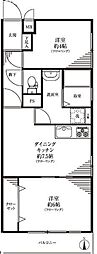 パシフィックワコービル 2LDKの間取図画像