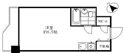 勝閧ハイデンス ワンルームの間取図画像