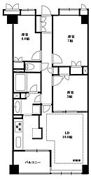 間取図画像 3LDK