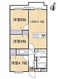 間取図画像 3LDK