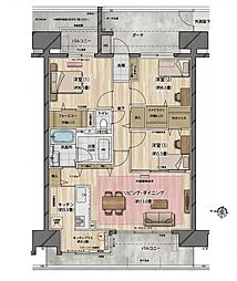 イニシア川口元郷 3LDKの間取図画像