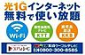 設備：ケーブルTV無料＆インターネット光1G(Wi-Fi)無料！