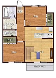 間取図画像 2LDK