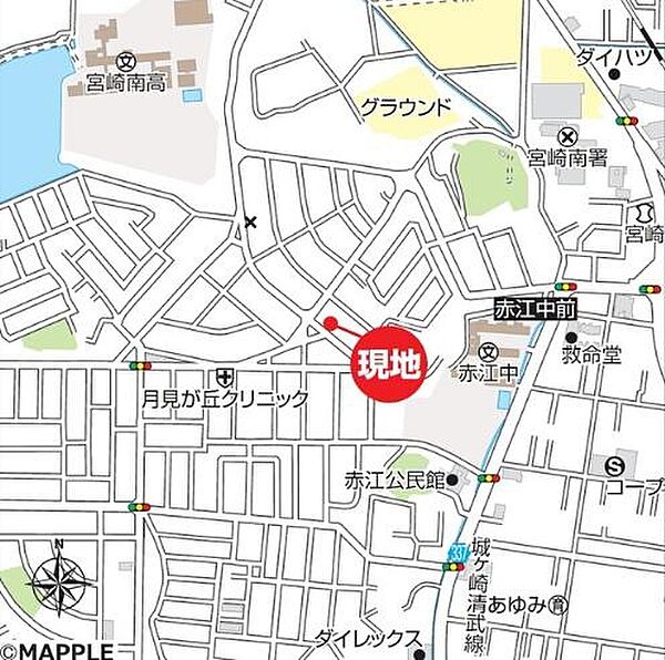 地図を拡大表示