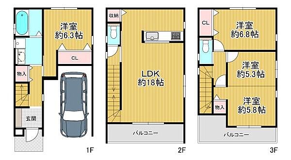間取りを拡大表示