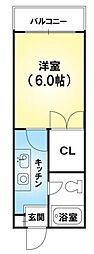 メゾン・ド・ラマージュ 1Kの間取図画像