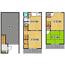 ガレージ付借家  ｜ 大阪府大阪市平野区長吉六反４丁目（賃貸一戸建3DK・--・70.44㎡） その2