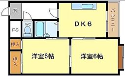 湯里ハイツC 4階