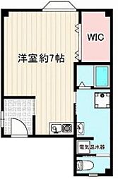 コーポ西脇 ワンルームの間取図画像