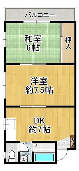 ハナキマンション 204｜大阪府大阪市大正区小林西２丁目(賃貸マンション3LDK・2階・90.00㎡)の写真 その2