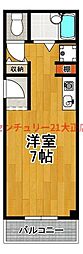 寿第6ビル ワンルームの間取図画像