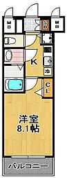 アドバンス大阪ソルテ 1Kの間取図画像