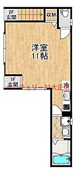 新築賃貸長屋 ワンルームの間取図画像