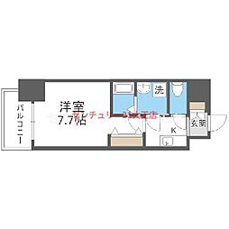 ベイサイドパークOSAKAサウスレジデンシス 1Kの間取図画像