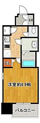 ファーストレジデンス大阪ベイサイド 1Kの間取図画像