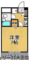 ライオンズマンション大正 1Kの間取図画像