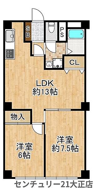 間取りを拡大表示