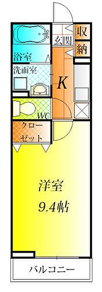 クレールコート 102｜大阪府藤井寺市小山１丁目(賃貸アパート1K・1階・30.49㎡)の写真 その2