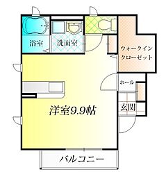 メゾンバルーンフラワー 1LDKの間取図画像