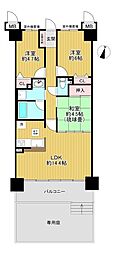 ライオンズマンション寝屋川 3LDKの間取図画像