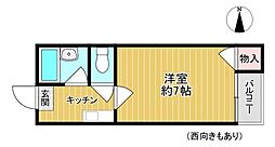 ラ・エトワール 1Kの間取図画像