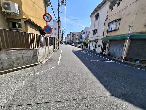 前面道路です。