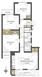 間取図画像 3LDK